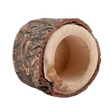 Imagem de YOUTHINK Suporte de Vela de Madeira, Castiçal de Tronco de, Decoração Exclusiva para Casa e Casamentos (Tipo Médio)