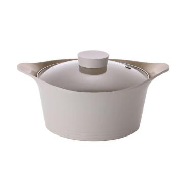 Imagem de Caçarola 24cm/4,3l Indução Com Revestimento Cerâmico - Bela - Neoflam - Pérola