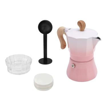 Imagem de Generic Pote de Fabricação de café, Vaso de café Italiano de Forma Eficiente Com Colher de Filtro de (Rosa gradiente)