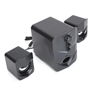 Imagem de SUNGOOYUE de Alto-falantes para Computador de Mesa, Som Estéreo de 3 W Com Graves, Material ABS, 2.1 Canais, Mini Alto-falantes Alimentados por DC Com Botão de Controle de Volume, Cabo de áudio de