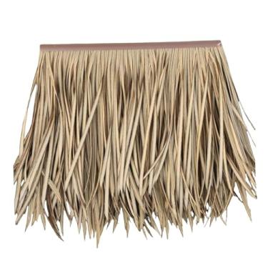 Imagem de RNXRZANK Acessórios para Telhado de Palha Artificial: Cobertura Realista de Palha de Palmeira para Decoração de Pátio, Guarda-sol, Cerca E Cabana de Festa, Estilo C, Tamanho real