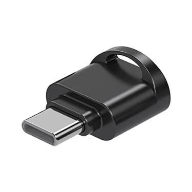 Imagem de Leitor de cartão duplo USB-C e USB para cartões SD e TFCards 256 GBCapacidade compatível com MacBook, SamsungGalaxy, laptops e muito mais, dados portáteis, design metálico elegante, acabamento