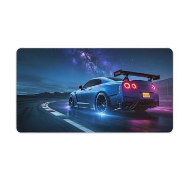 Imagem de HouLaiZhe Modificado JDM Car R35 Starry Sky Gaming Mouse Pads JDM Car Desk Pads Grandes Mousepads para Desktop Keyboard Computer Mat40X75cm
