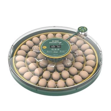 Imagem de Incubadora Digital de Ovos 52 Controle Automático Temperatura Viração Automática Tampa Transparente Aves para Frangos Patos Codornas