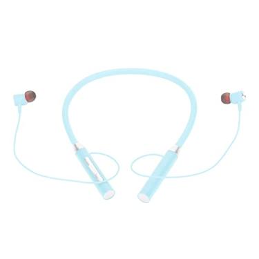 Imagem de Generic Fones de Ouvido Com Fita para o Pescoço Sem Fio 5.2 IPX5 Fones de Ouvido Magnéticos Estéreo à Prova D'água para Esportes, Graves Aprimorados, Controle de Música Ergonômico ABS, Silicone (Azul)
