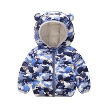 Imagem de Jaqueta De Inverno Com Capuz Para Meninos E Meninas, Casaco De Algodão