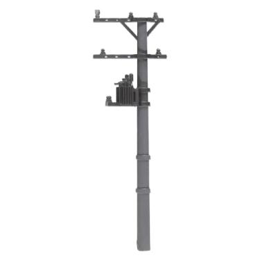 Imagem de Yunhgft Modelo de Poste Telefônico para Ferromodelismo, Acessórios para Dioramas, Poste de Telégrafo, Decoração de Jardins E Paisagens. Feito de Material PP P, Cinza, Tamanho real