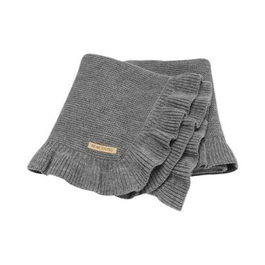 Imagem de Cobertores Reversíveis Macios Para Bebês 90x70cm Tricotados Para Menin