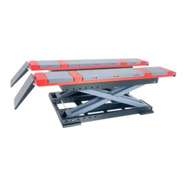 Imagem de Amagogo Elevador de carros em escala 1/18, modelo realista de elevador de tesoura para dioramas, com suporte para exibição.