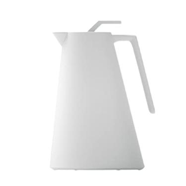 Imagem de 1L forro de vidro vermelho chaleira a vácuo casa escritório café garrafa de água quente pote garrafa térmica de camada dupla acessórios brancos (cor: cinza) (branco)