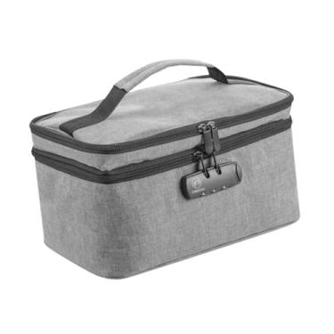 Imagem de Generic Caixa de primeiros socorros médica, estojo de armazenamento de grande capacidade, organizador de armazenamento à prova de poeira com 2 níveis para, Cinza