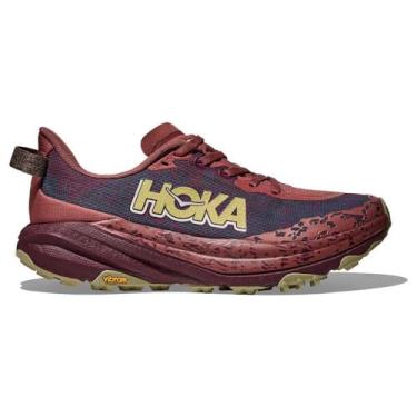 Imagem de HOKA Tênis feminino Speedgoat 6, Vermelho/cereja preta, 37
