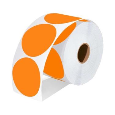 Imagem de Etiquetas Adesivas Térmicas Redondas De 2 Polegadas, Rolo Multiuso Com