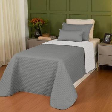 Imagem de Cobreleito Solteiro Lavive Comfy 02 Pças Toque De Pluma Gris