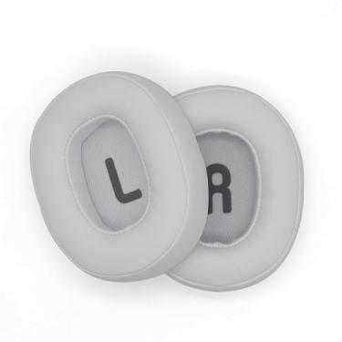 Imagem de VBESTLIFE Substituição de Protetores de Ouvido para Fones de Ouvido Sem Fio 700BT, 710BT, 720BT, 750BTNC, 760NC, 770NC, Almofadas de Couro de Proteína Macia (Branco)