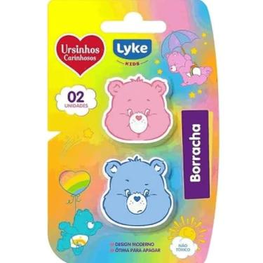 Imagem de Kit C/ 2 Borrachas Escolar Ursinhos Carinhosos Lyke Escolar