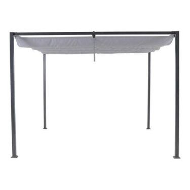 Imagem de Pergolado Gourmet De Aço Cinza 2.23x297x29cm Frete Grátis - Naterial