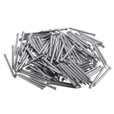 Imagem de FOCMKEAS 200 peças de pregos de acabamento de 28 mm 1 1/8 polegadas, ferragens de acionamento manual, pregos de acabamento de unhas de aço carbono para marcenaria, decoração interna e reparo doméstico