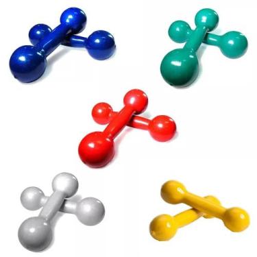 Imagem de Kit de Halteres Emborrachados Pares de 500g,1,2,3,5 Kg - 2M