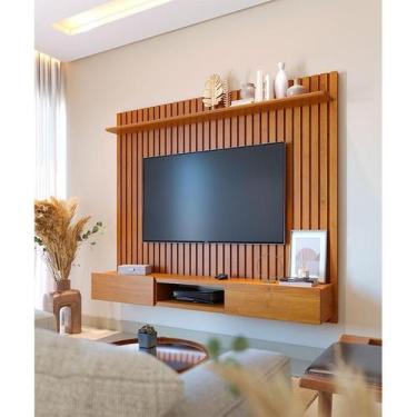 Imagem de Painel para TV Home Suspenso Ripado Ambiente Loft 1.8 Nature - Imcal
