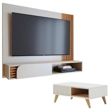 Imagem de Home Suspenso Jurerê 1.6 Off White Matte Freijo Com Mesa De Centro Jer