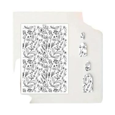 Imagem de Papel Transferível De Argila Polimérica Com Padrão De Flor Tulipa Colo