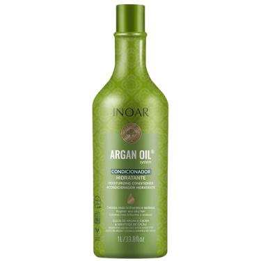 Imagem de Inoar, Argan Oil Condicionador – Hidratação, Maciez e Brilho com Óleo de Argan para Cabelos Secos ou Fragilizados - 1L