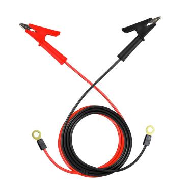 Imagem de RPTCOTU Conexão de fio de cerca elétrica, conectores de fio de cerca elétrica de 1 m, cabo de ligação em jumper condutores, fio de cerca elétrica com clipes jacaré para energizador e testador de cerca