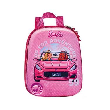 Imagem de Mochila Escolar Infantil De Costas Barbie Conversível Rosa