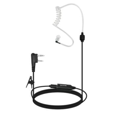 Imagem de Retevis Fone de ouvido de rádio bidirecional AI Active Noise Reduction, recarregável, 2 pinos, para RT22 RT21 H-777 RT68, compatível com Baofeng UV-5R BF-888S Walkie Talkie, fone de ouvido Walkie