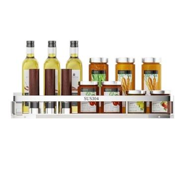 Imagem de Rack de armazenamento de chuveiro, organizador de chuveiro adesivo para banheiro, prateleiras de chuveiro montadas na parede, sem perfuração, organizador de banheiro de aço inoxidável (20 cm)