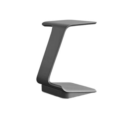 Imagem de Mesa lateral moderna removível pequena mesa de centro ao lado do sofá aparador mesa quadrada mesa de canto de cabeceira simples (cinza)