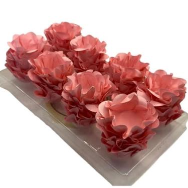 Imagem de Kit Forminhas para Doces Finos Formato Flor Para Festa 40/80/120 Aniversário Batizado Casamento para Festas, Aniversário, Casamento, Batizado e Celebrações(ROSA BB,KIT 40 FORMINHAS)