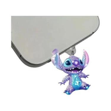Imagem de Protetor De Poeira Para Telefone Disney Stitch Tipo-C Para Porta De Ca