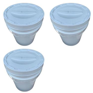 Imagem de Balde 20 L Para Pipoca Lembrancinha - Kit 3 Pçs