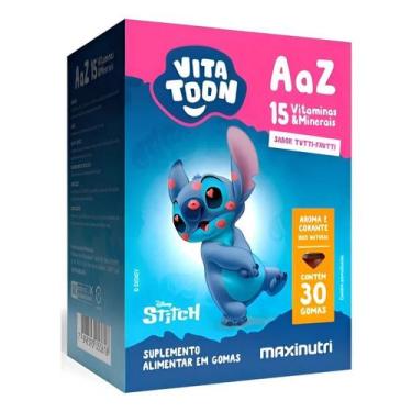 Imagem de Vitatoon Stitch Polivitaminico A a Z (30 gomas) - Sabor: Tutti Frutti 