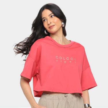 Imagem de Camiseta Colcci Cropped Feminina-Feminino
