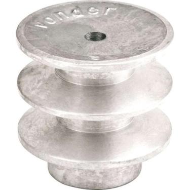 Imagem de Polia de Alumínio 2 Canais, Perfil B, 110 mm, sem Furo Vonder OstenVon