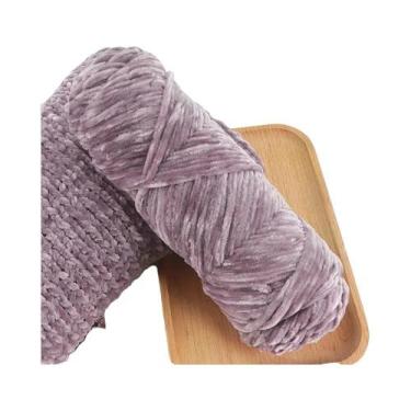Imagem de Fio De Veludo Chenille Macio 95g, Lã Misturada Para Tricô De Cachecol,