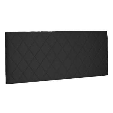 Imagem de Cabeceira Painel Estofada Cama Box Casal King Esmeralda 195cm Suede Preto - Desk Design