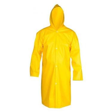 Imagem de Capa De Chuva Laminada G Amarela Com Manga - Solda Capa 24824