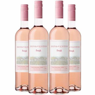 Imagem de Vinho Rose Bons Ventos Fresh 750ml Kit 4 Garrafas
