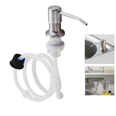 Imagem de Dispenser Sabao Liquido Detergente Cuba Pia Flexivel Multiuso Suporte