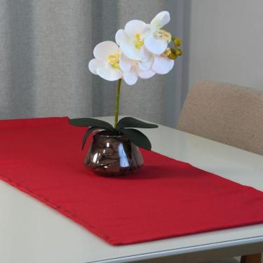 Imagem de Caminho De Mesa Basic 1 Peça 1,30m X 40cm Tecido Oxford 100% Poliéster - Vermelho