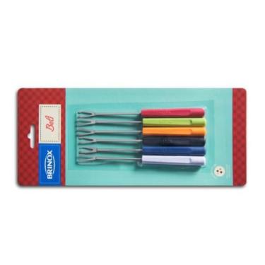 Imagem de Conjunto Garfos para Fondue/Petisco 6 Peças Beli 22cm Brinox