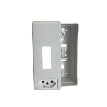 Imagem de Caixa Sobrepor Para 1 Disjuntor DIN Com Tomada Alta tensão 20A - HS Au