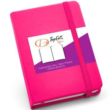 Imagem de Caderneta de Anotações 9x14cm 80 Folhas Sem Pauta - TopGet, Rosa