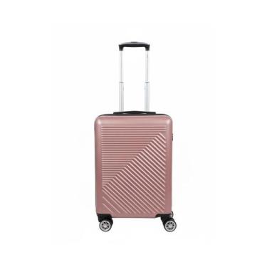 Imagem de Mala de viagem de bordo pequena 10kg anac rodas 360 - rosa - 33x47x20c