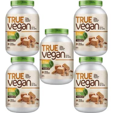 Imagem de Kit 5X True Vegan Proteína Vegetal - 837g Doce de Leite - True Source-Masculino