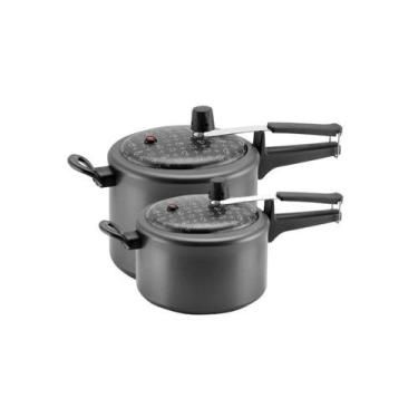 Imagem de Kit 2 Panelas De Pressão 4,5 E 3 Litros Antiaderente Magnific Panelux